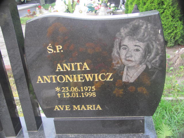 Anita Antoniewicz 1975 Chojna - Grobonet - Wyszukiwarka osób pochowanych