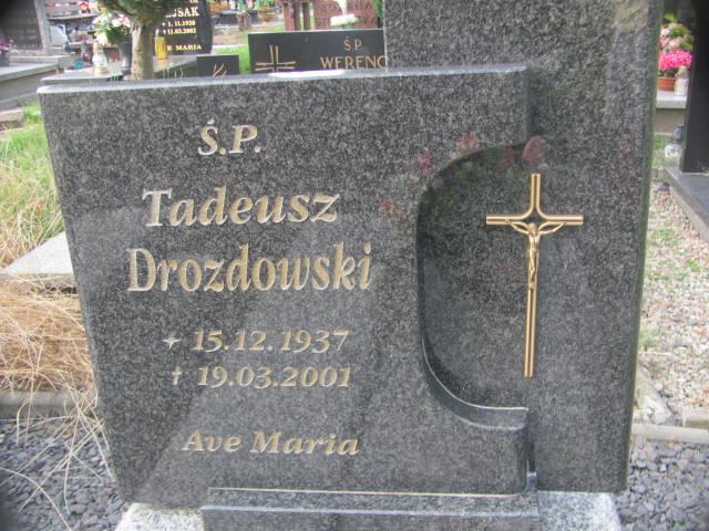 Tadeusz Drozdowski 1937 Chojna - Grobonet - Wyszukiwarka osób pochowanych