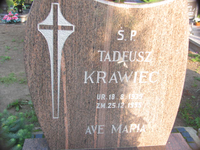 Tadeusz Krawiec 1935 Chojna - Grobonet - Wyszukiwarka osób pochowanych