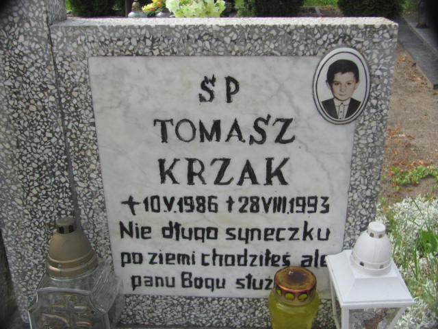 Tomasz Krzak 1986 Chojna - Grobonet - Wyszukiwarka osób pochowanych