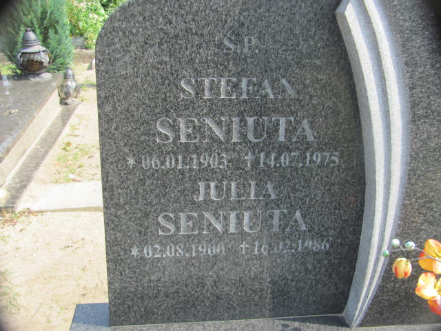 Julia Seniuta 1900 Chojna - Grobonet - Wyszukiwarka osób pochowanych