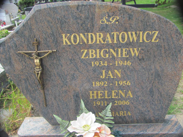 Zbigniew Kondratowicz 1934 Chojna - Grobonet - Wyszukiwarka osób pochowanych
