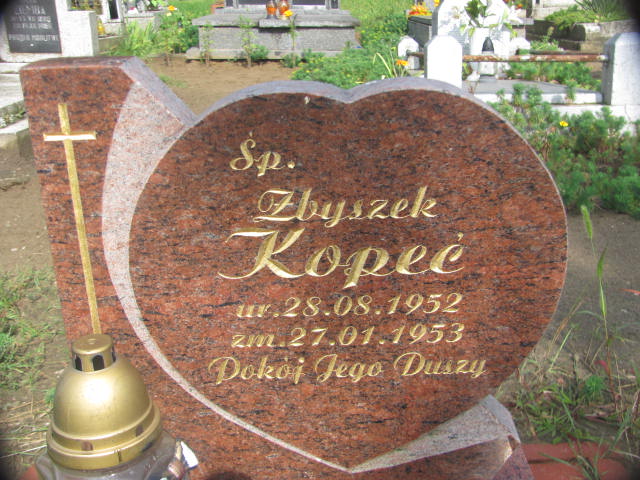 Zbyszek Kopeć 1952 Chojna - Grobonet - Wyszukiwarka osób pochowanych