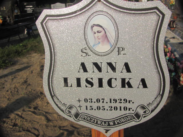 Grób Anna Lisicka