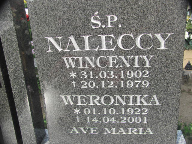 Grób Weronika Nalecka