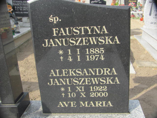 Faustyna Januszewska 1885 Chojna - Grobonet - Wyszukiwarka osób pochowanych