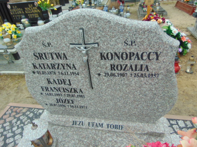 Grób Rozalia Konopacka