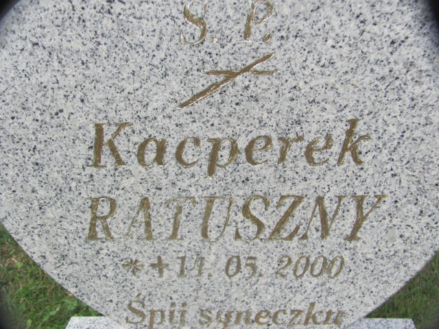 Kacper Ratuszny 2000 Chojna - Grobonet - Wyszukiwarka osób pochowanych