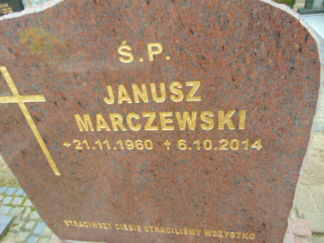 Janusz Marczewski 1960 Chojna - Grobonet - Wyszukiwarka osób pochowanych