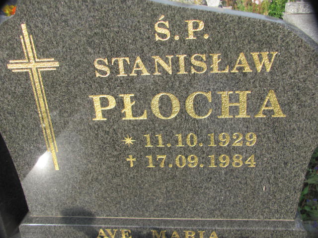 Stanisław Płocha 1929 Chojna - Grobonet - Wyszukiwarka osób pochowanych