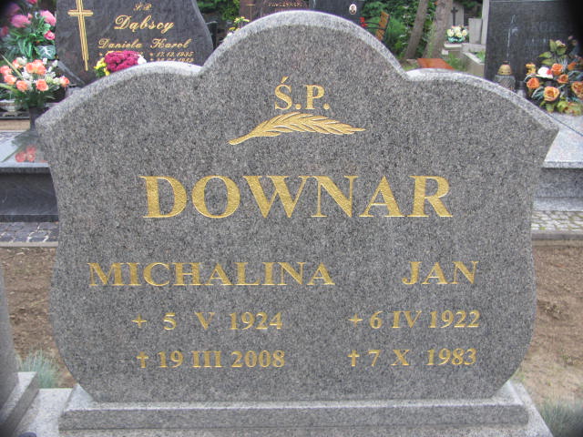 Jan Downar 1922 Chojna - Grobonet - Wyszukiwarka osób pochowanych