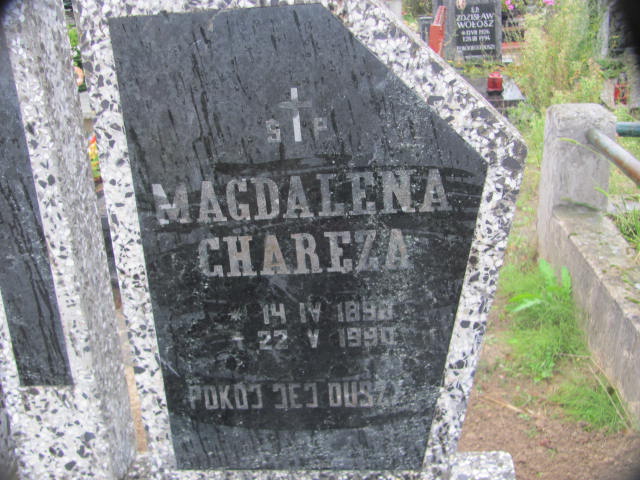Magdalena Charęza 1898 Chojna - Grobonet - Wyszukiwarka osób pochowanych
