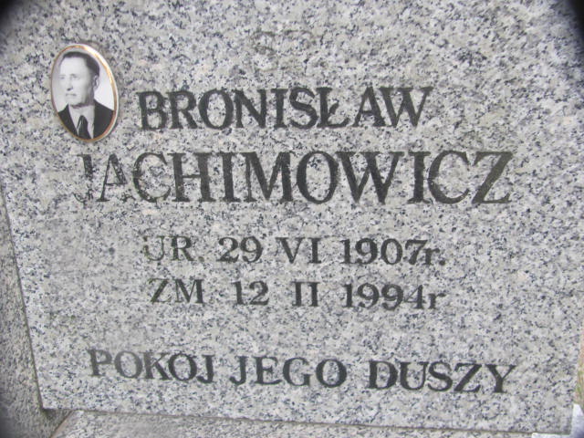 Grób Bronisław Jachimowicz
