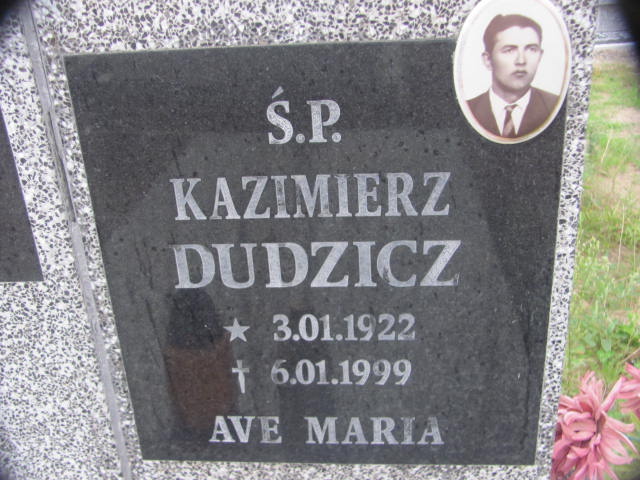 Kazimierz Dudzicz 1922 Chojna - Grobonet - Wyszukiwarka osób pochowanych