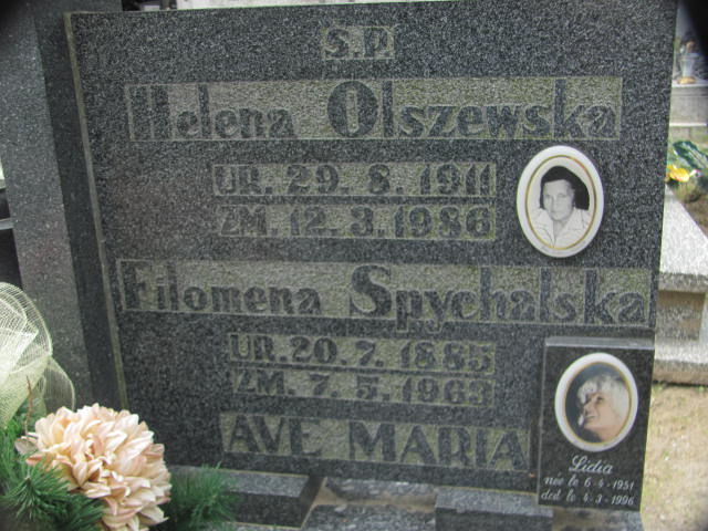 Lidia Spychalska 1951 Chojna - Grobonet - Wyszukiwarka osób pochowanych