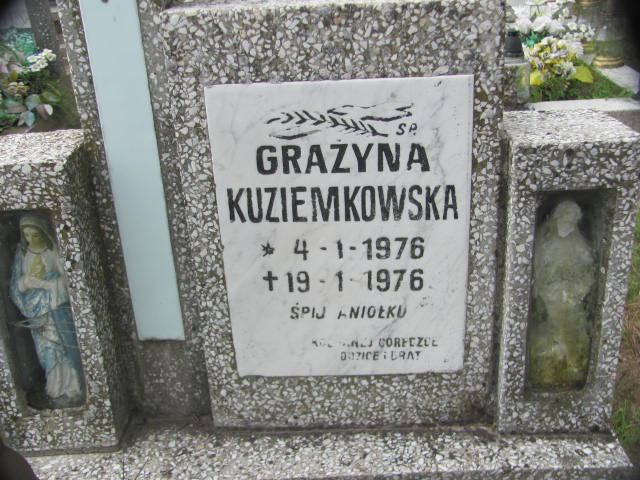 Grażyna Kuziemkowska 1976 Chojna - Grobonet - Wyszukiwarka osób pochowanych