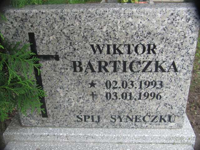 Wiktor Barticzka 1993 Chojna - Grobonet - Wyszukiwarka osób pochowanych