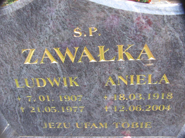Ludwik Zawałka 1907 Chojna - Grobonet - Wyszukiwarka osób pochowanych