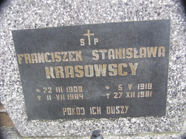 Stanisława Krasowska 1918 Chojna - Grobonet - Wyszukiwarka osób pochowanych