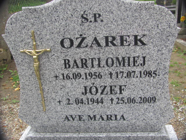 Józef Ożarek 1944 Chojna - Grobonet - Wyszukiwarka osób pochowanych