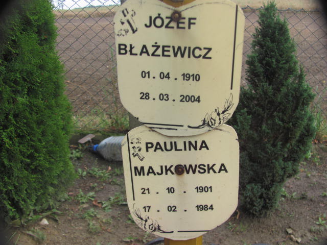 Paulina Majkowska 1901 Chojna - Grobonet - Wyszukiwarka osób pochowanych