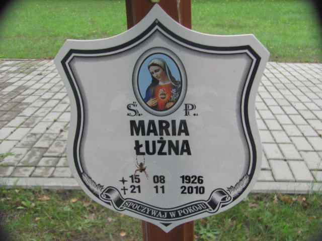 Maria Łużna 1926 Chojna - Grobonet - Wyszukiwarka osób pochowanych