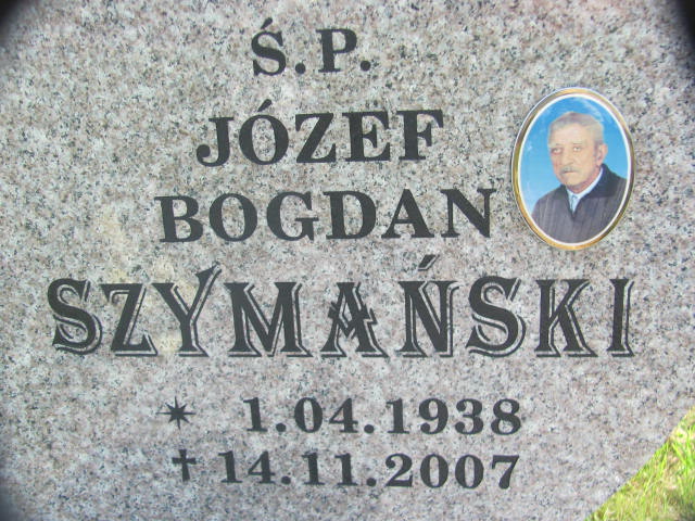 Józef Bogdan Szymański 1938 Chojna - Grobonet - Wyszukiwarka osób pochowanych