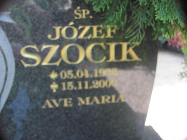 Józef Szocik 1933 Chojna - Grobonet - Wyszukiwarka osób pochowanych