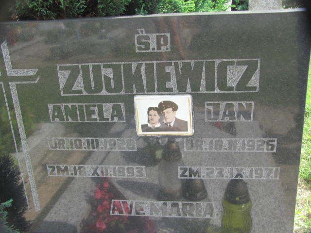 Aniela Zujkiewicz 1928 Chojna - Grobonet - Wyszukiwarka osób pochowanych