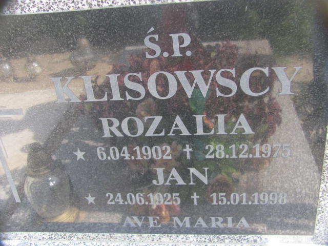 Rozalia Klisowska 1902 Chojna - Grobonet - Wyszukiwarka osób pochowanych