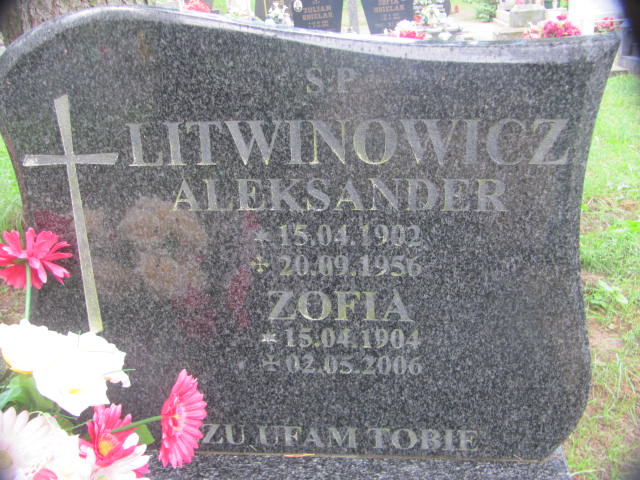 Aleksander Litwinowicz 1902 Chojna - Grobonet - Wyszukiwarka osób pochowanych