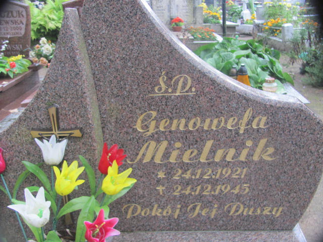 Genowefa Mielnik 1921 Chojna - Grobonet - Wyszukiwarka osób pochowanych