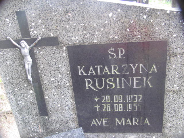 Katarzyna Rusinek 1932 Chojna - Grobonet - Wyszukiwarka osób pochowanych