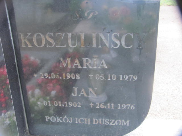 Grób Maria Koszulińska