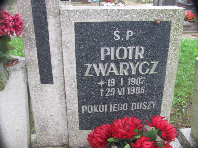Piotr Zwarycz 1907 Chojna - Grobonet - Wyszukiwarka osób pochowanych