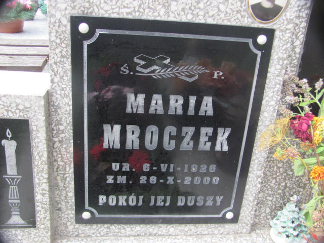 Maria Mroczek 1928 Chojna - Grobonet - Wyszukiwarka osób pochowanych