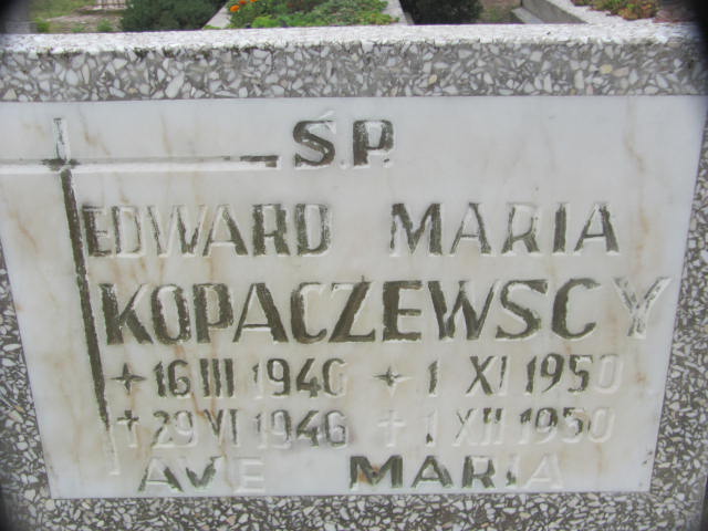 Grób Edward Kopaczewski