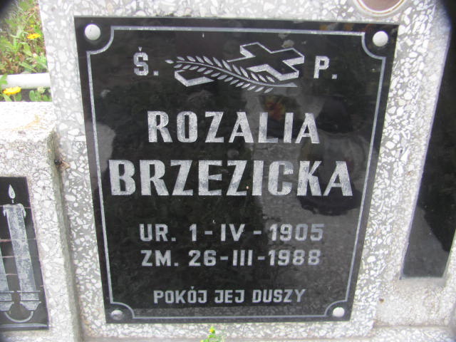 Rozalia Brzezicka 1905 Chojna - Grobonet - Wyszukiwarka osób pochowanych